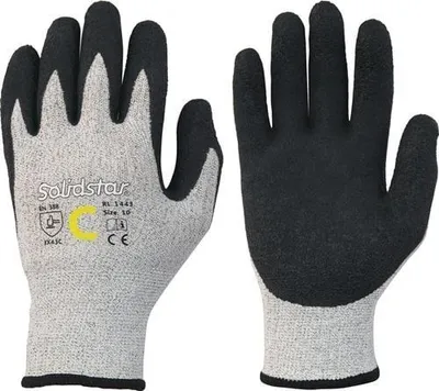 Immagine prodotto di Guanti antitaglio LEIPOLD Solidstar 1443 grigio/nero EN 388 PPE II taglia 8 - 1443-8