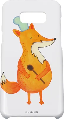 Produktbild von Mr. & Mrs. Panda Samsung Galaxy S8 plus Handyhülle  Fuchs Koch - Weiß - Geschenk, Kochlöffel, Füchse, Cover, Bäcker, Handycover, Hülle, Handy, Kochen, Chefkoch, Hungrig