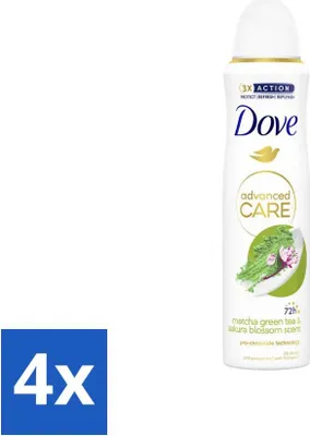 Produktbild von Dove Deodorant Spray - Matcha & Sakura - 150 ml - Vorteilspack - 4 Stücke