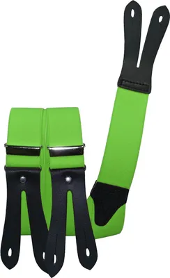 Produktbild von Hosenträger mit Knopfloch aus echten Lederpatten 11 Farben zur Wahl