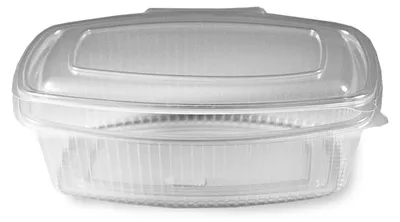 Produktbild von 250x Feinkostbecher klar mit angehängtem Deckel 750 ml PP