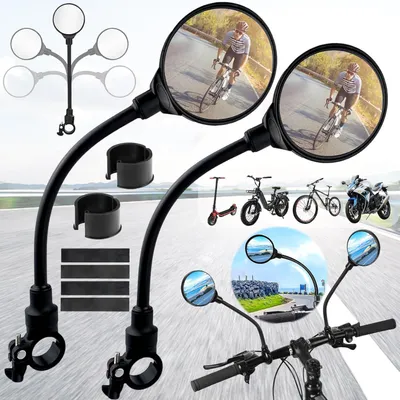 Produktbild von Fahrradspiegel 2 Stück - Drehbare und HD Rückspiegel für Fahrräder