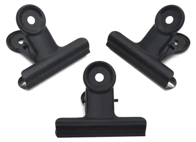 Produktbild von Coideal 20 Pack 2 Zoll große Scharnier Büroklammern Klammern für Lebensmitteltüten, Bilder Fotos, Kunsthandwerk, Home Office Supply (51mm, Schwarz)