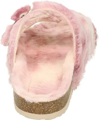 Produktbild von Dr. Brinkmann Damen Hausschuh Pantolette Plüsch Flauschstoff Bonillo, Größe:38 EU, Farbe:Rosa