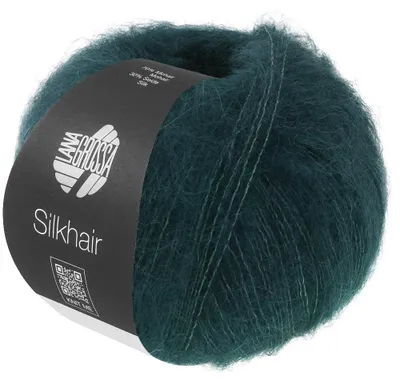 Produktbild von Lana Grossa - Silkhair 0231 schwarzgrün