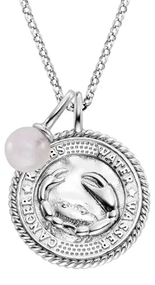 Produktbild von Engelsrufer Damen Halskette aus Sterling Silber und Sternzeichen Krebs Anhänger