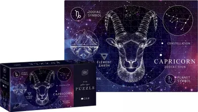 Obrázok produktu pre Puzzle 250 Znamenia zverokruhu 10 Kozorožec Interdruk