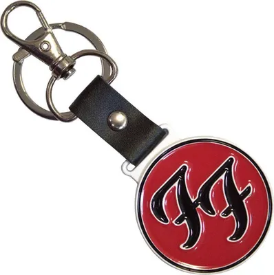 Produktbild von Foo Fighters - "FF" Schlüsselanhänger Logo RO11702 (Einheitsgröße) (Rot/Schwarz)