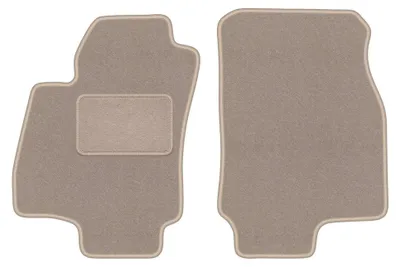 Image de Tapis avant en moquette pour Opel Astra G 1998-2009 (berline/break/à hayon) – 2 pièces, beiges, sur mesure – Wielganizator LUX