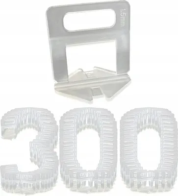 Immagine prodotto di Sistema di livellamento delle piastrelle set 300 clip 1,5 mm Morsetti di ausilio alla posa