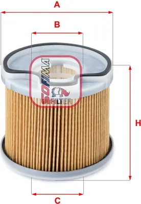 Produktbild von Kraftstofffilter SOFIMA S 6691 N passend für PEUGEOT 206 Schrägheck (2A/C) Filtereinsatz