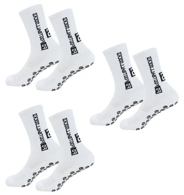 Obrázek produktu pro Ponožky na fotbal, 3 páry - protiskluzové ponožky s gripem - unisex sportovní ponožky - velikost 39-45 - elastické a pohodlné - materiál: nylon