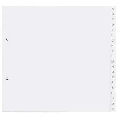 Produktbild von dots Ordnerregister Halbformat, Überbreite A-Z weiß 20-teilig, 5 Satz
