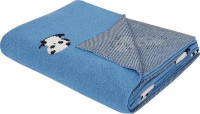 Obrázek produktu pro BELIANI Dětská přikrývka modrá bavlna 130 x 180 cm postel útulný pandy vzor ložnice dětský pokoj moderní design