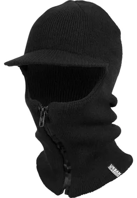 Produktbild von Urban Classics TB1685 | Zipped Balaclava Visor One Size - Farbe: Black - Größe: One Size