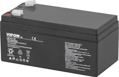 Zdjęcie produktu dla BAT0219 Akumulator zelowy VIPOW 12V 3.3Ah