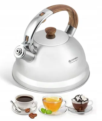 Produktbild von Edenberg Wasserkocher Edelstahl 3 L mit Pfeife für Induktion