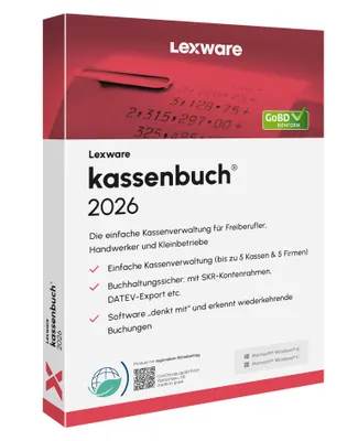 Produktbild von Lexware Kassenbuch Version 25.00 - 2026 - 1 Device, 1 Year - ESD-DownloadESD