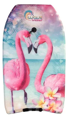 Immagine prodotto di bodyboard Flamingo junior foam 83 cm azzurro/rosa