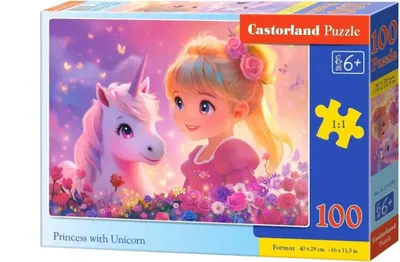 Obrázok produktu pre Puzzle 100: Princezná s jednorožcom B-111299