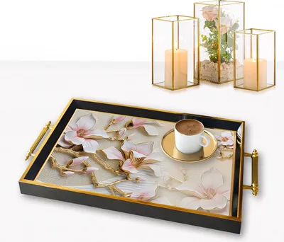 Produktbild von Evila Originals, TPA9843, Tablett, Mehrfarbig, 100 % GLAS, 50 x 29 x 3,5 cm