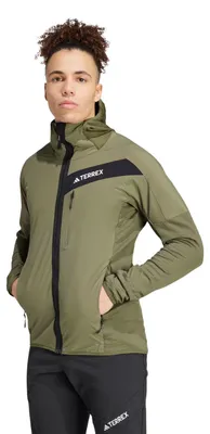 Produktbild von Adidas Terrex Techrock Hooded Wind Fleece Herrenjacke sportlich winddicht S
