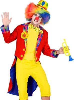 Produktbild von Clown-Frack Herren rot, Groesse:L