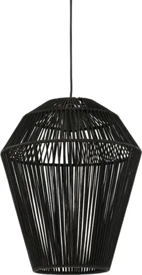Produktbild von Light & Living - Hängeleuchte Deya - Schwarz - Ø30cm Hängelampe - Esstischlampe - Wohnzimmerlampe - Schlafzimmerlampe - Wohnzimmer