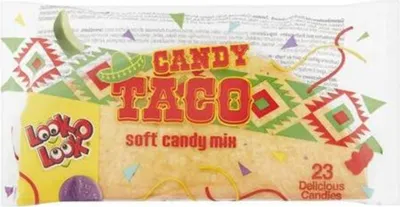 Image de Look O Look Candy Taco en gélatine aux fruits, saveur fruits 115g
