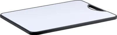 Produktbild von alpina Doppelseitiges Schneidebrett Bambus und Kunststoff Schneidebrett 38 x 28 cm - Servierplatte und Käsebrett für die Küche
