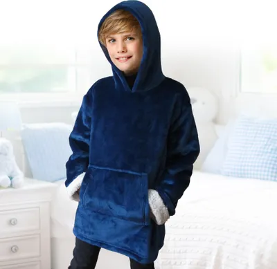 Image de Sweat à Capuche - HOME DECO FACTORY - Enfant - Confortable - Bleu