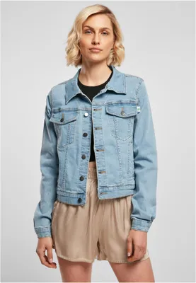 Zdjęcie produktu dla Urban Classics Ladies - Organiczna kurtka dżinsowa bielona - L