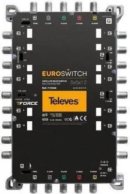 Produktbild von Televes Multischalter 5 in 12 Guß receiverp