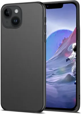 Produktbild von SCHWARZE SILIKON-RÜCKSEITE HÜLLE für iPhone 14 6.1'
