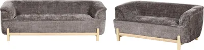 Produktbild von BELIANI 5-Sitzer Sofa Set Braun Chenille Stoffbezug mit Breiten Armlehnen Holzbeine Dicke Nähte Freistellbar Modernes Design Wohnzimmer Sitzgruppe