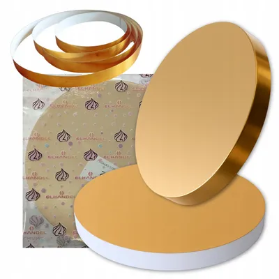 Produktbild von Elhandel Styrodur Kuchenplatte 24 cm rund gold stabil
