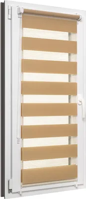 Doppelrollo Tag und Nacht 120x150 cm, Hellgrau, Klemmfix