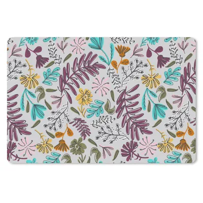 Obrázok produktu pre Podložka pod myš - Kvety - listy - vzor - 27x18cm - Rohožka pod myš