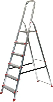 Produktbild von SZ Metall Stehleiter alu 6 Stufen, H: 203,0 cm