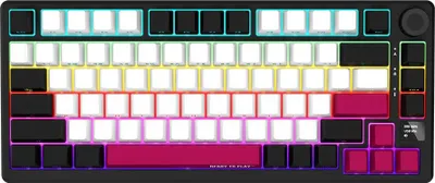 Image de Lorgar LORGAR KBP7075W, Wireless 75% Mechanical Gaming Keyboard Pro, Black/red, EN layout