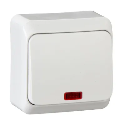 Immagine prodotto di Interruttore unipolare con retroilluminazione bianca Prima Schneider Electric WDE001014