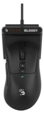 Produktbild von Optische Gaming-Maus A4Tech R73 Ultra Duo, kabelgebunden/kabellos, USB, 20.000 DPI, 7 Tasten, Schwarz