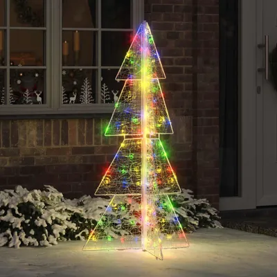 Zdjęcie produktu dla vidaXL Choinka ze 160 diodami LED Wielokolorowa akrylowa 150 cm