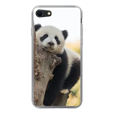 Produktbild von MuchoWow® Handyhülle Schutzhülle Hülle für iPhone 8 Panda - Baum - Licht Silikon Softcase Handy Hülle - Schutzhaube
