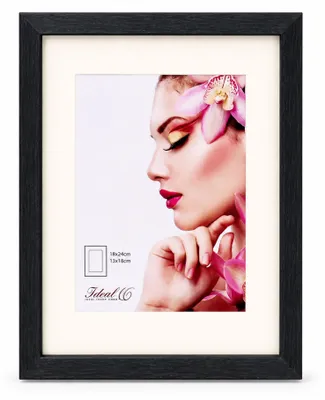 Produktbild von 3D Objektrahmen Holz Bilderrahmen Wanddeko Collage Poster Shirt Trikot Rahmen HR - Farbe: Schwarz | Format: 18x24