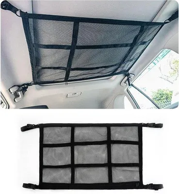 Image de Filet de toit double 90 x 65 cm, noir, pour SUV