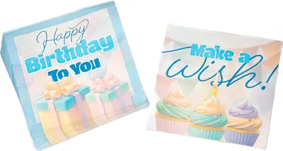 Produktbild von Happy Birthday Pastel Servietten 3-lagig 20er