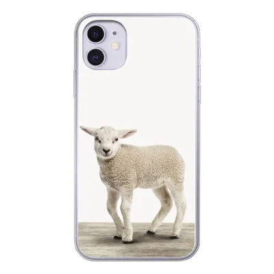 Produktbild von MuchoWow® Handyhülle Schutzhülle Hülle für iPhone 11 Lamm - Schaf - Tiere - Kinder - Mädchen - Jungen Silikon Softcase Handy Hülle - Handytasche