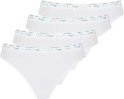 Produktbild von sloggi 4er Pack 24/7 100 Tai Slip Hoch geschnittener Tai Slip für optimalen Tragekomfort, Elastischer Bund sorgt für perfekten Halt, Weiches Material bietet hervorragende Bewegungsfreiheit
