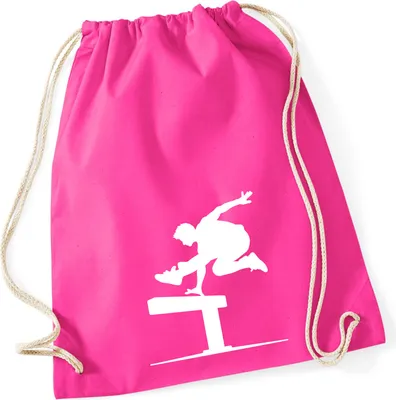 Produktbild von Huuraa Turnbeutel Parkour Freerunning 12 Liter Fuchsia Baumwolle Rucksack Geschenkidee